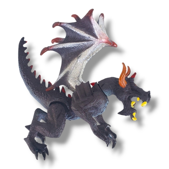 Dragon Action Figure Fantasy Mythical Medieval Knight Winged Articulation - Picture 3 of 6